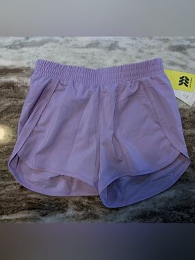 All In Motion NWT Kids Girls Mid-Rise Shorts - Size M 8 - Lavender